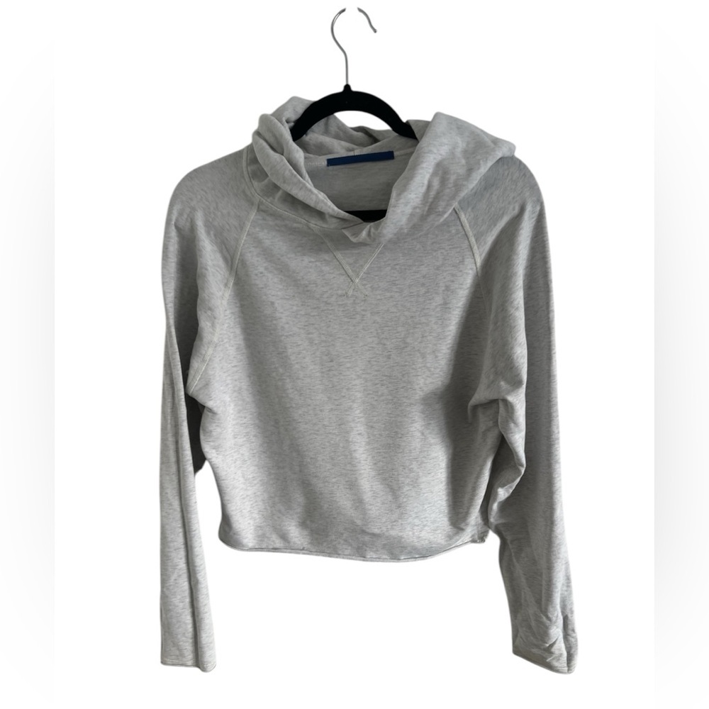 Lululemon Gray Cropped Hoodie